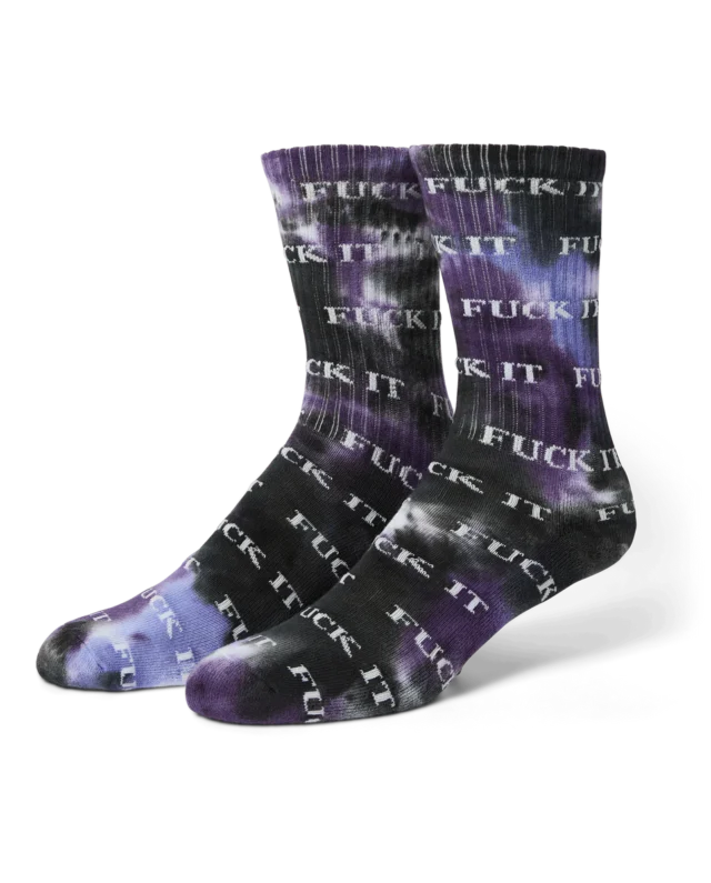 HUF Fuck It Tiedye Sock Purple SK00915-PURPL