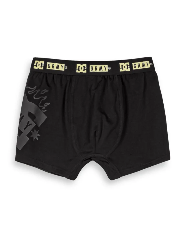 GRIMEY X DC SHOES THE SWARM BOXER SHORTS BLACK GBX1110-BLK - DC SHOES