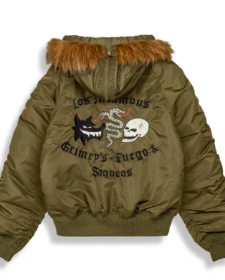 GRIMEY THE PLANET N-2B FLIGHT JACKET GFJN198-GRN - GRIMEY