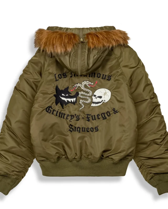 GRIMEY THE PLANET N-2B FLIGHT JACKET GFJN198-GRN - GRIMEY