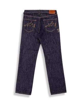 GRIMEY THE PLANET REGULAR DENIM PANTS RAW BLUE GJLP296-RBLU - GRIMEY
