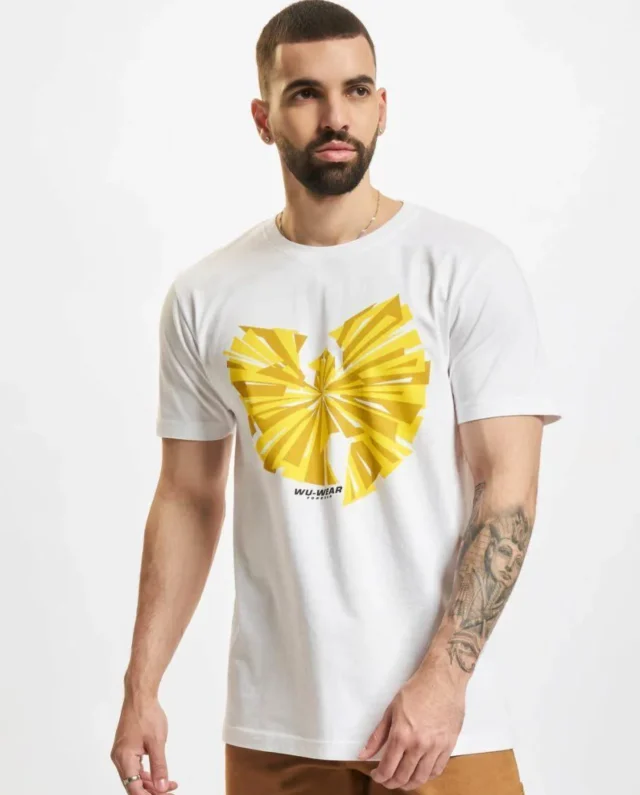 WU WEAR SPLIT LOGO TEE WHITE WU055