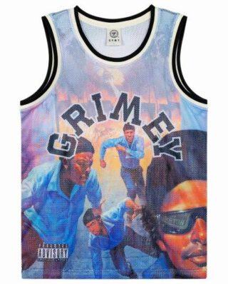 GRIMEY 100 MILES RELAXED BASKETBALL JERSEY MULTICOLOR GRBJS806-MTC