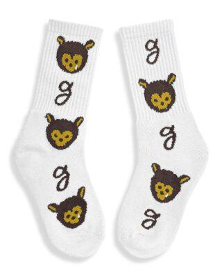 GRIMEY MUD'S THE RESIDENCE REGULAR SOCKS OFF WHITE GSO143-OWH