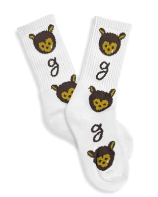 GRIMEY MUD’S THE RESIDENCE REGULAR SOCKS OFF WHITE GSO143-OWH - GRIMEY