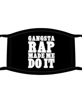 ROCK OFF ICE CUBE FACE MASK: GANGSTA RAP BLACK - Rap Merch