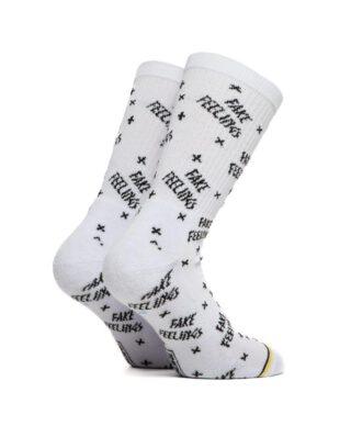 Bee Unusual Fake Feelings White Socks - BEEUNUSUAL