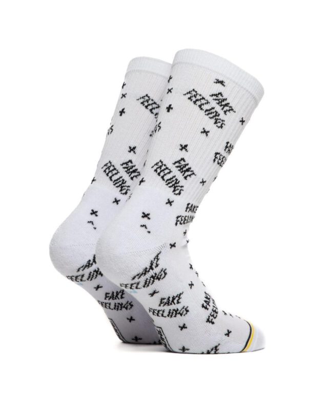 Bee Unusual Fake Feelings White Socks - BEEUNUSUAL
