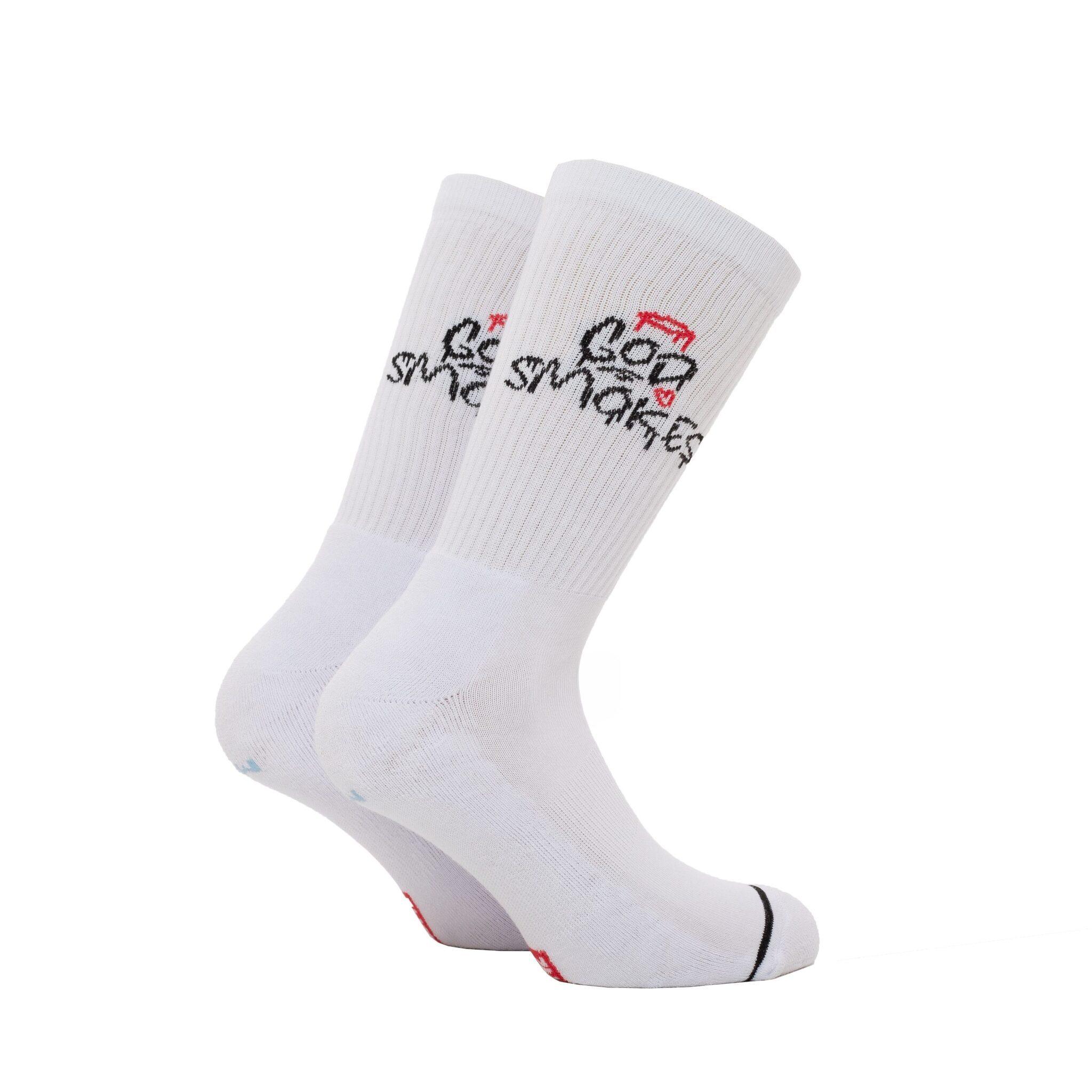 Bee Unusual "God Smokes" socks White - Image 2