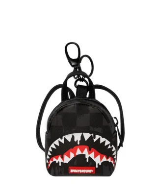 SPRAYGROUND DRIPPING SHARKS IN PARIS KEYCHAIN K7973 2x3 inches