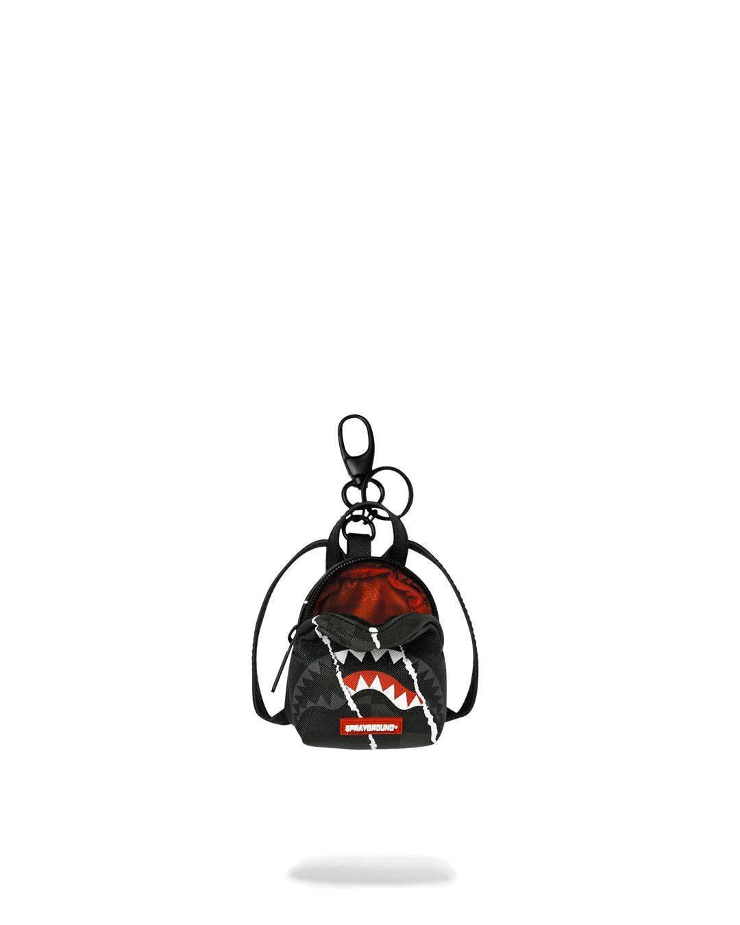 SPRAYGROUND CENTER RIP REVEALING GRAY CHECK BACKPACK KEYCHAIN K9352 7.5 cm x 9 cm x 3.8 cm - Image 4