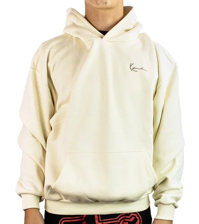 KARL KANI SIGNATURE STAR PRINT OS HOODIE BEIGE KM253-015-2