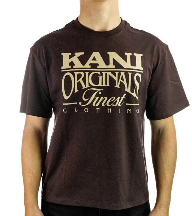 KARL KANI KANI'S FINEST T-SHIRT BROWN KM254-025-1