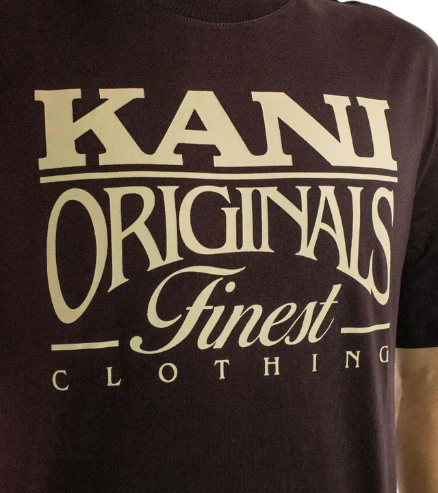 KARL KANI KANI’S FINEST T-SHIRT BROWN KM254-025-1 - KARL KANI