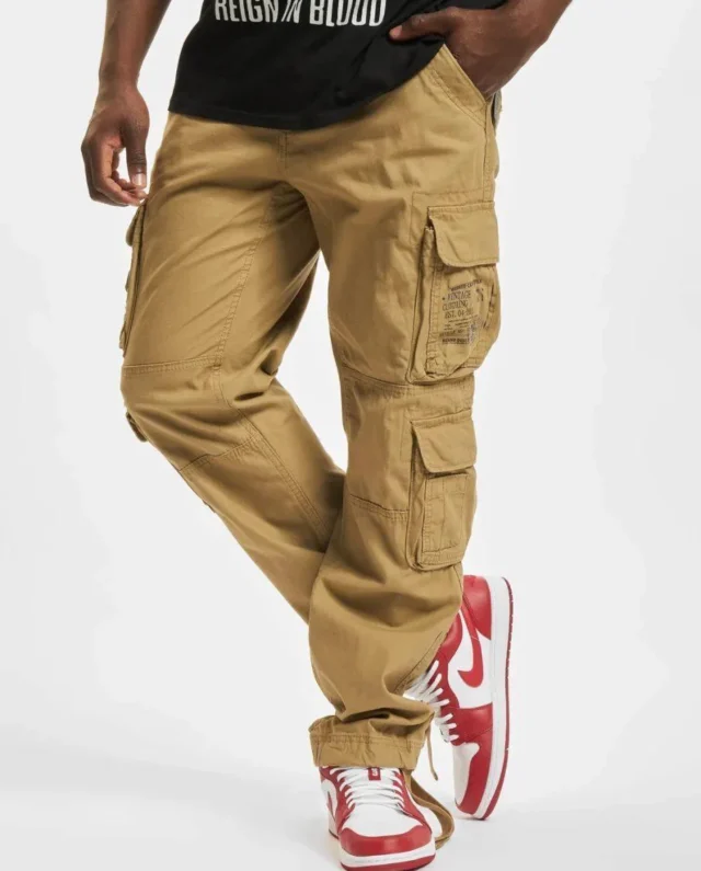 BRANDIT PURE SLIM FIT TROUSERS BEIGE 1016.3 - Brandit