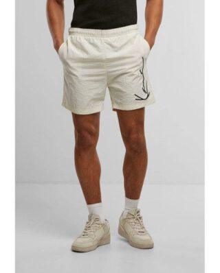 KARL KANI SIGNATURE SWIM SHORTS OFF WHITE BEIGE KM-SW011-003-09 - KARL KANI
