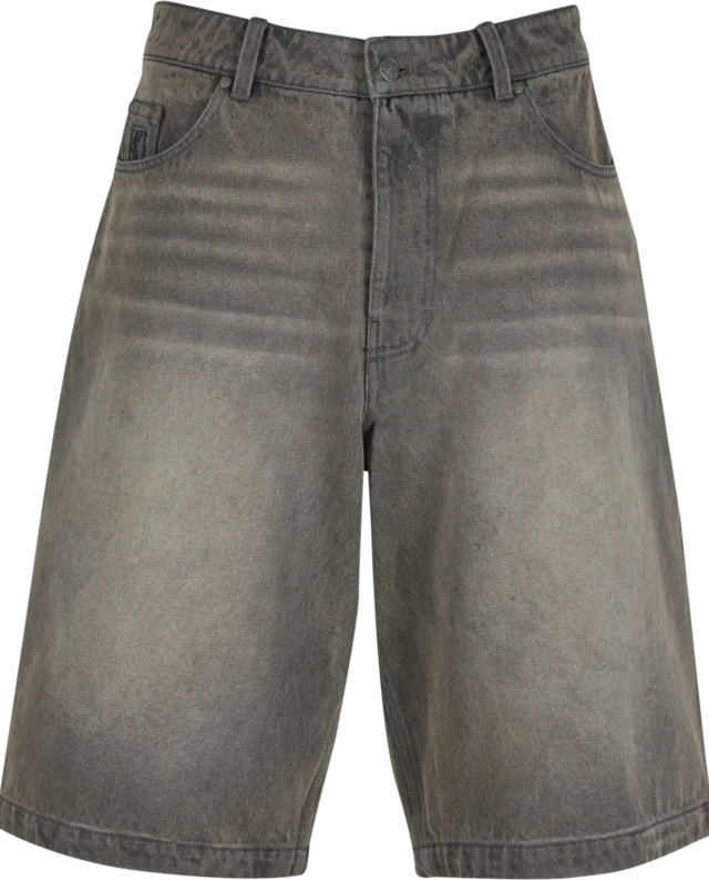 KARL KANI OG WASHED RELAXED BAGGY JORTS GREY KM261-032-1