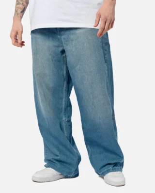 KARL KANI OG AOP BACK POCKET RELAXED BAGGY BLUE KM251-032-1 - KARL KANI
