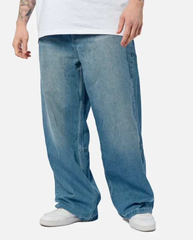 KARL KANI OG AOP BACK POCKET RELAXED BAGGY BLUE KM251-032-1 - KARL KANI