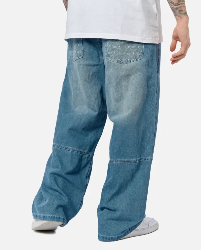 KarlKani-60000107_124_800x800 KARL KANI OG AOP BACK POCKET RELAXED BAGGY BLUE KM251-032-1 - KARL KANI
