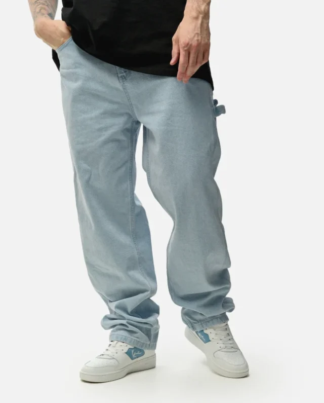 Karl Kani Retro Baggy Workwear Denim Bleached Blue KMI-PL063-090-12 - KARL KANI