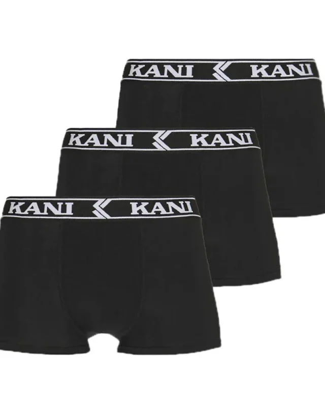 KARL KANI RETRO TAPE 3 PACK BOXER BRIEFS BLACK KM233-BB012-001-01 - KARL KANI