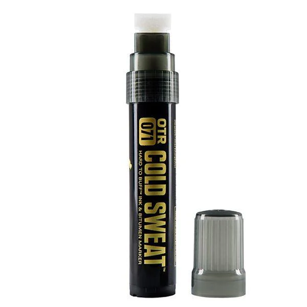 ON THE RUN OTR. 071 COLD SWEAT HARD TO BUFF & BITUMEN MARKER BLACK 20MM