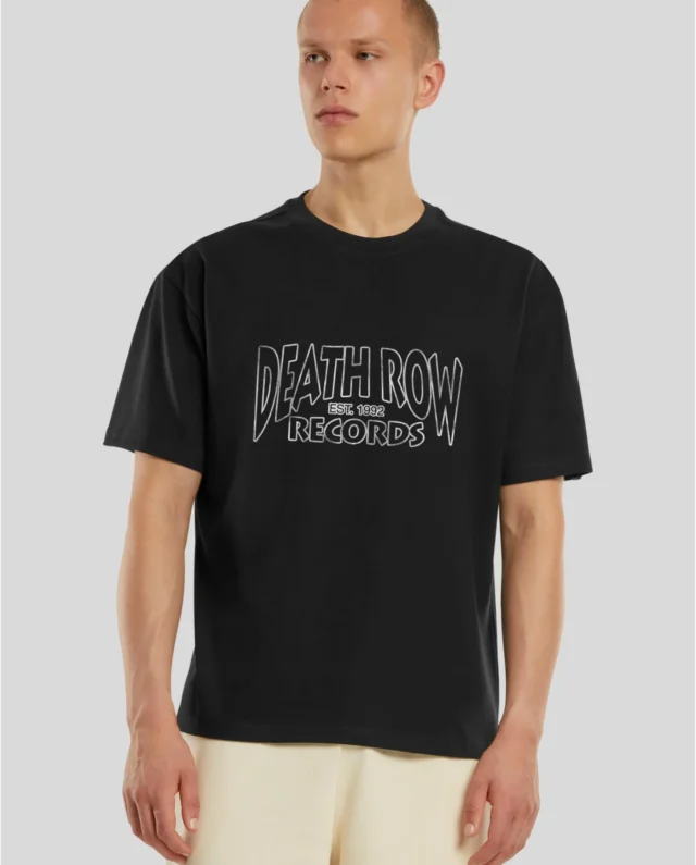 MERCHCODE Deathrow Records Logo Loose Tee Black MC1619