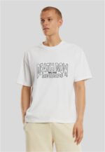 MERCHCODE Deathrow Records Logo Loose Tee White MC1619