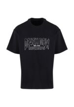 MERCHCODE Deathrow Records Logo Loose Tee Black MC1619 - Image 3