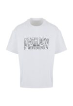 MERCHCODE Deathrow Records Logo Loose Tee White MC1619 - Image 3