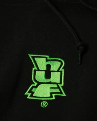 HUF Megablast Pullover Hoodie Black PF00757-BLACK - HUF
