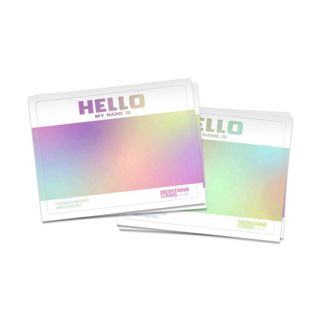 MONTANA HELLOGRAM STICKERS 12cm x 9cm