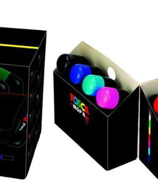 POSCA MOP'R PCM-22 MULTI SURFACE PERMANENT PAINT MARKER XXL R0UND TIP 3-19 MM BOX SET OF 8 PCS