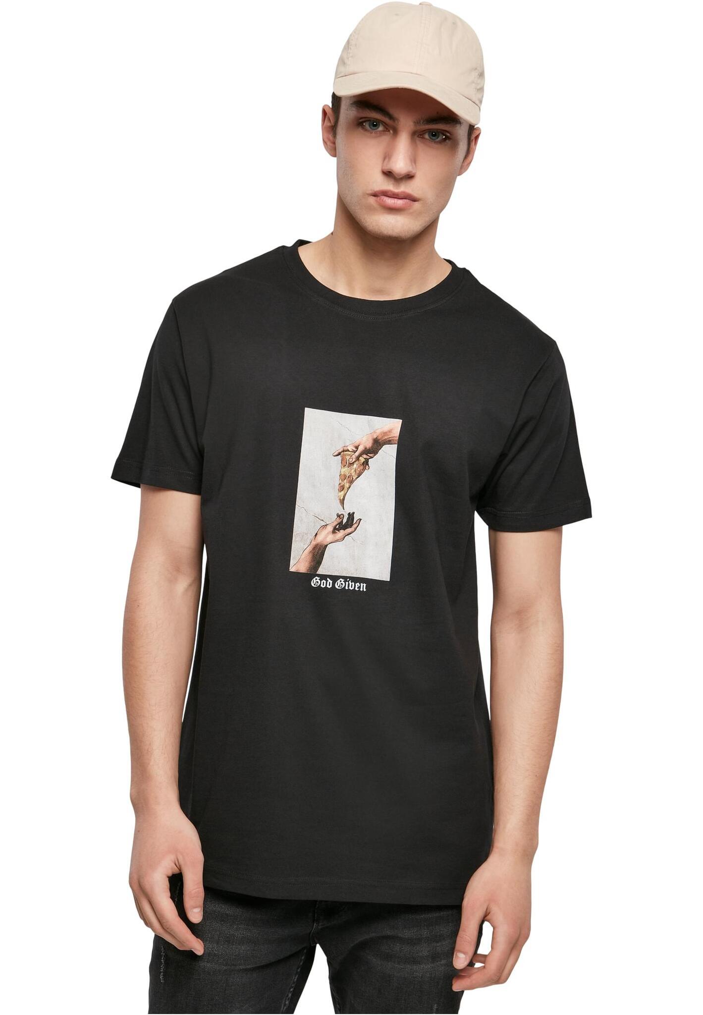 Mister Tee God Given Pizza Tee Black MT1575