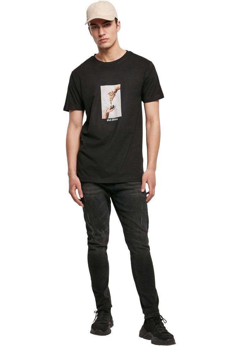 Mister Tee God Given Pizza Tee Black MT1575 - Image 2