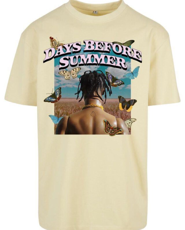 Upscale Studios Days Before Summer Oversize Tee Soft Yellow MT1840 - Rap Merch