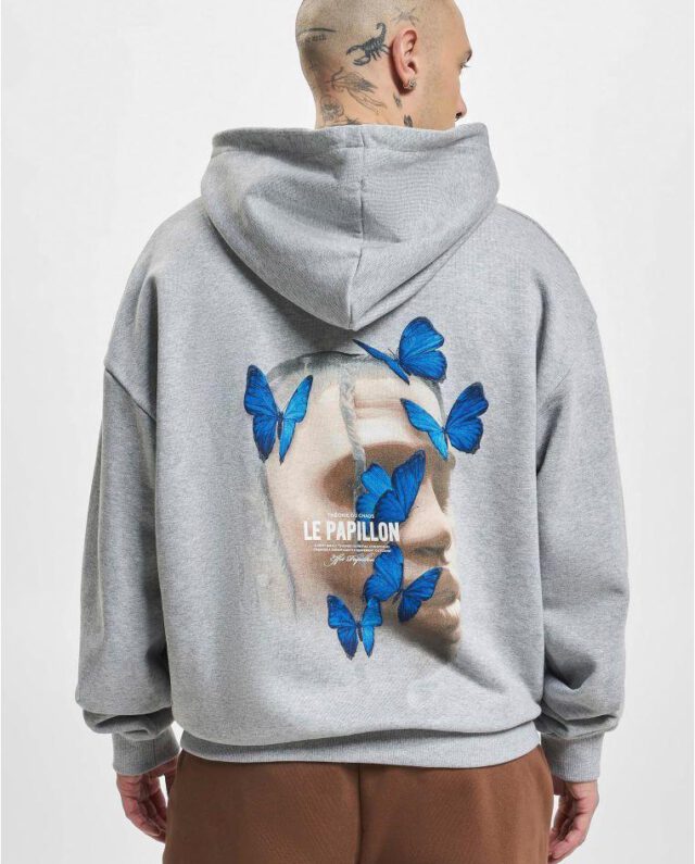 Upscale Studios Le Papillon Heavy Oversize Hoody Grey Article MT1919 - Upscale Studios