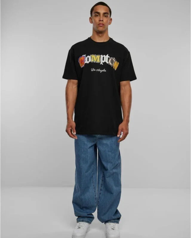 Upscale Studios Compton L.A. Oversize Tee Black MT2459 - Rap Merch
