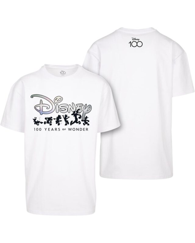 Mister Tee Disney 100 Years of Wonder Logo Oversize Tee White MT2853 - Mr.Tee
