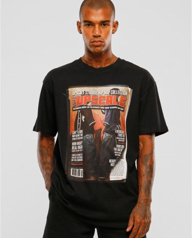 Upscale Studios Oversize T-shirt Magazine Black MT2859