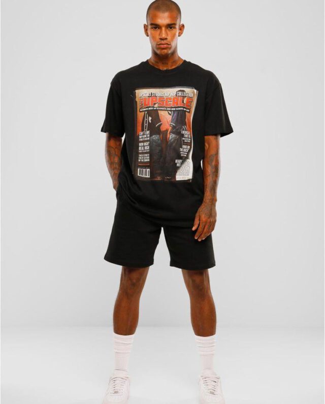 Upscale Studios Oversize T-shirt Magazine Black MT2859 - Upscale Studios