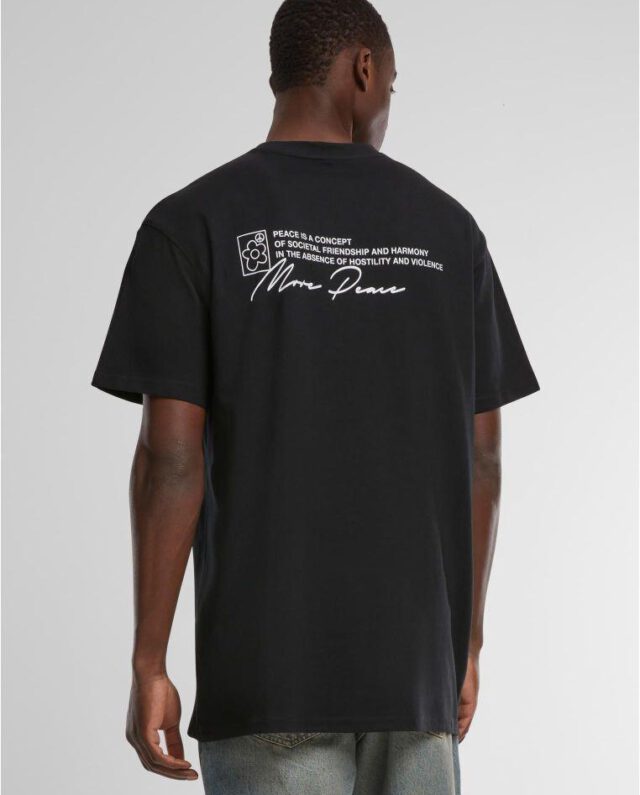 Upscale Studios Peace&Love Heavy Oversize Tee Black MT3188 - Upscale Studios
