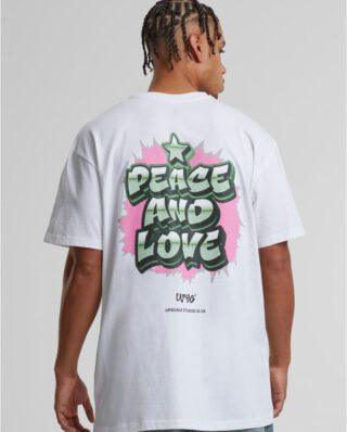 MT3188_Mw2-00220 Upscale Studios Peace&Love Heavy Oversize Tee White MT3188 - Upscale Studios
