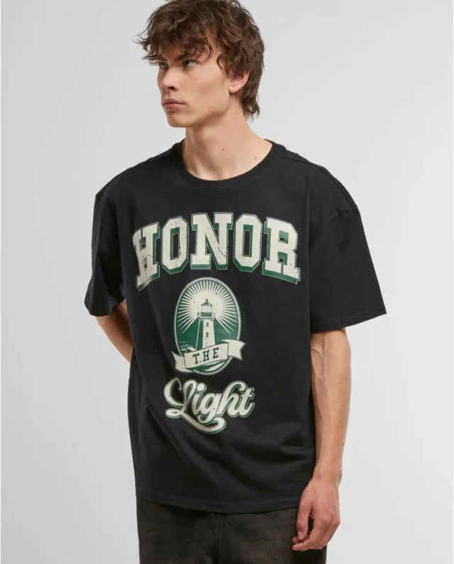 Mister Tee Honor The Light Oversize Tee Black MT3858
