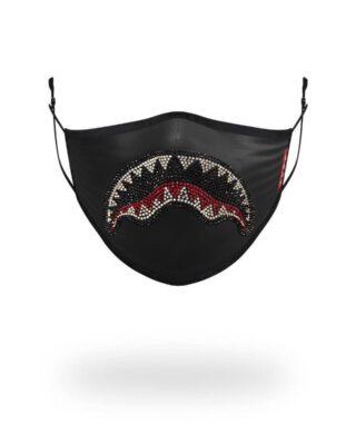 SPRAYGROUND ADULT TRINITY SHARK FORM FITTING FACE MASK - SPRAYGROUND
