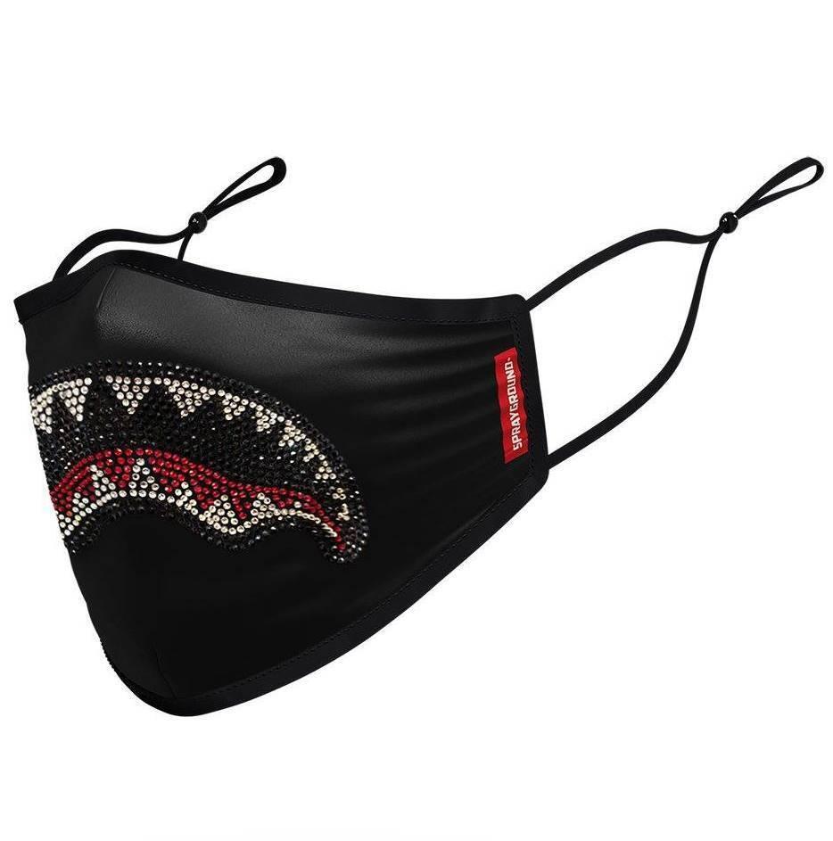 SPRAYGROUND ADULT TRINITY SHARK FORM FITTING FACE MASK - SPRAYGROUND