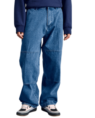 OBEY BIGWIG DOUBLE KNEE WORKER DENIM 142010098 LIGHT INDIGO - Obey