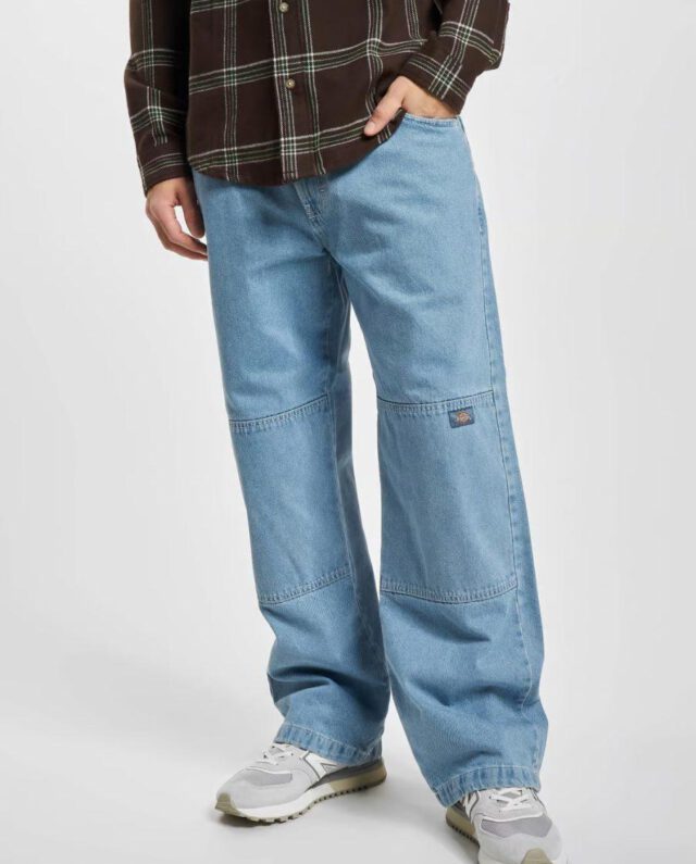 Dickies Double Knee Denim Pant Light Wash DK0A4Y3FLW01 - DICKIES