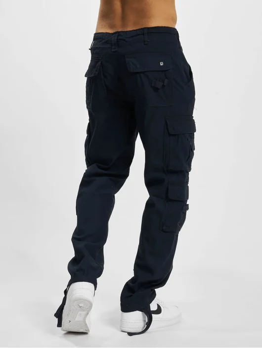 BRANDIT PURE SLIM FIT TROUSERS NAVY 1016.8 - Brandit